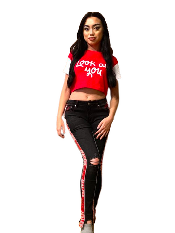Look at You Lookin' at Me Crop Top Tee