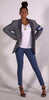 FashionFitted Captain Sports Jacket — Gray