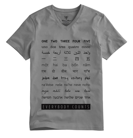 Everybody Counts T-shirt - Men's Gray