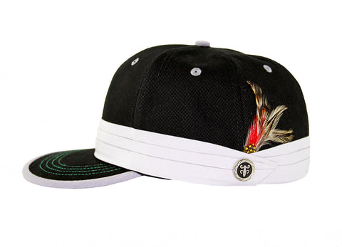 The FeatherFitted® - Black hat/gray trim
