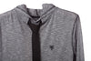 Tie Hoodie - Marled Grey (closeup)