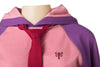 Tie Hoodie - Ladies Tri-color (closeup)