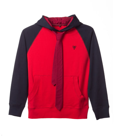 Tie Hoodie - Splashy Tri-tone