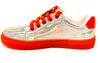 Jelly Jealous Sneakers — Silver and Red