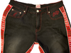 Jelly Jealous Jeans — Black (red accent)