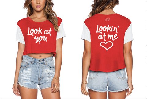 Jelly Jealous Look at You Lookin' at Me t-shirt — Red