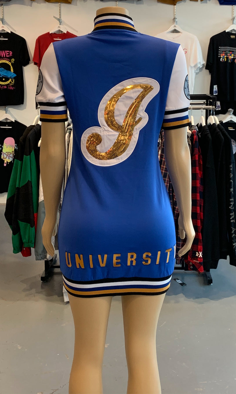 university blue jersey dress North Carolina Jersey Dress