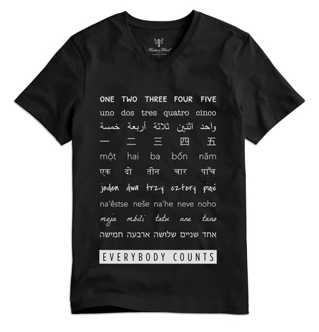 Everybody Counts T-shirt  — Black