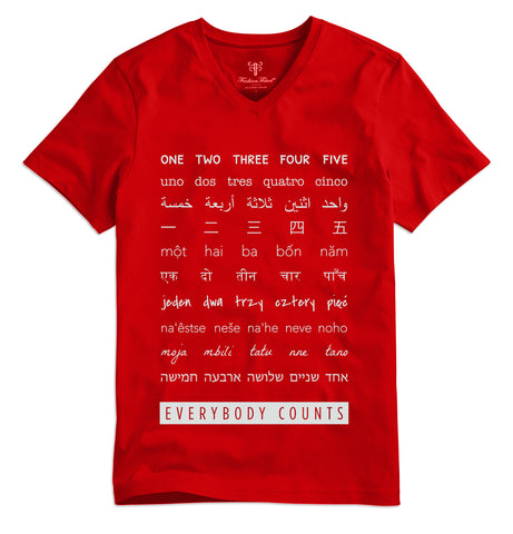 Everybody Counts t-shirt - red