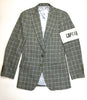 FashionFitted Captain Sports Jacket — Gray Checkered