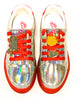 Jelly Jealous Sneakers — Silver and Red