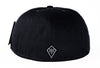 Classic Fitted Hat in Black - Back