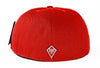 Classic Fitted Hat in Red - Back